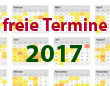 freie Klassenfahrttermine im Jahr 2017